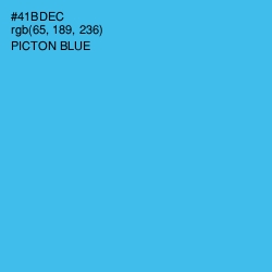 #41BDEC - Picton Blue Color Image